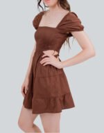 Side Cut Out Cotton Dress