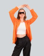 Loose Fit Cotton Shirt Top