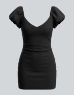 Bari Backless Black Mini Dress