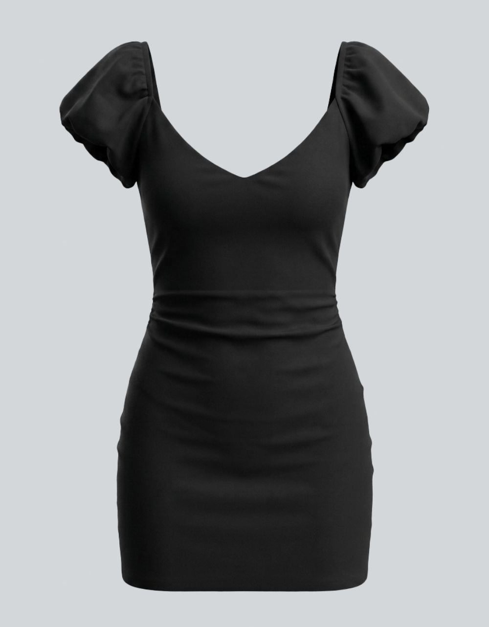 Bari Backless Black Mini Dress