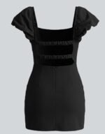 Bari Backless Black Mini Dress