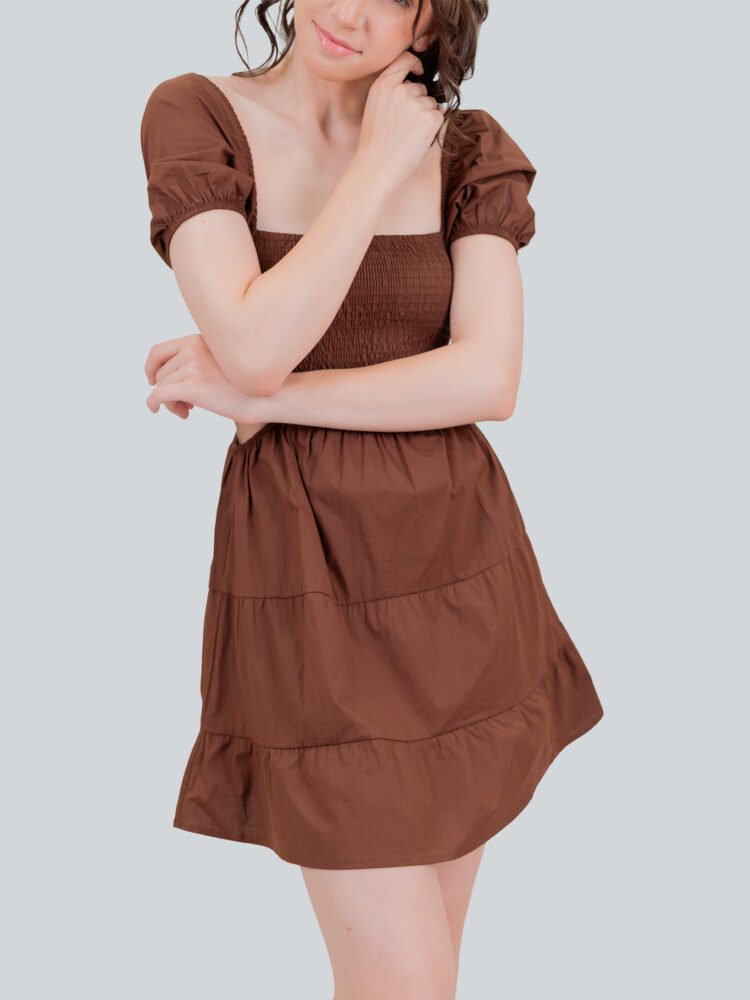 Side Cut Out Cotton Dress