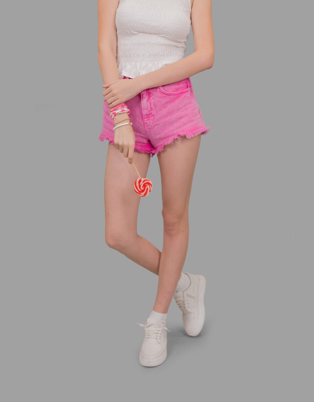 Pink Washed Short