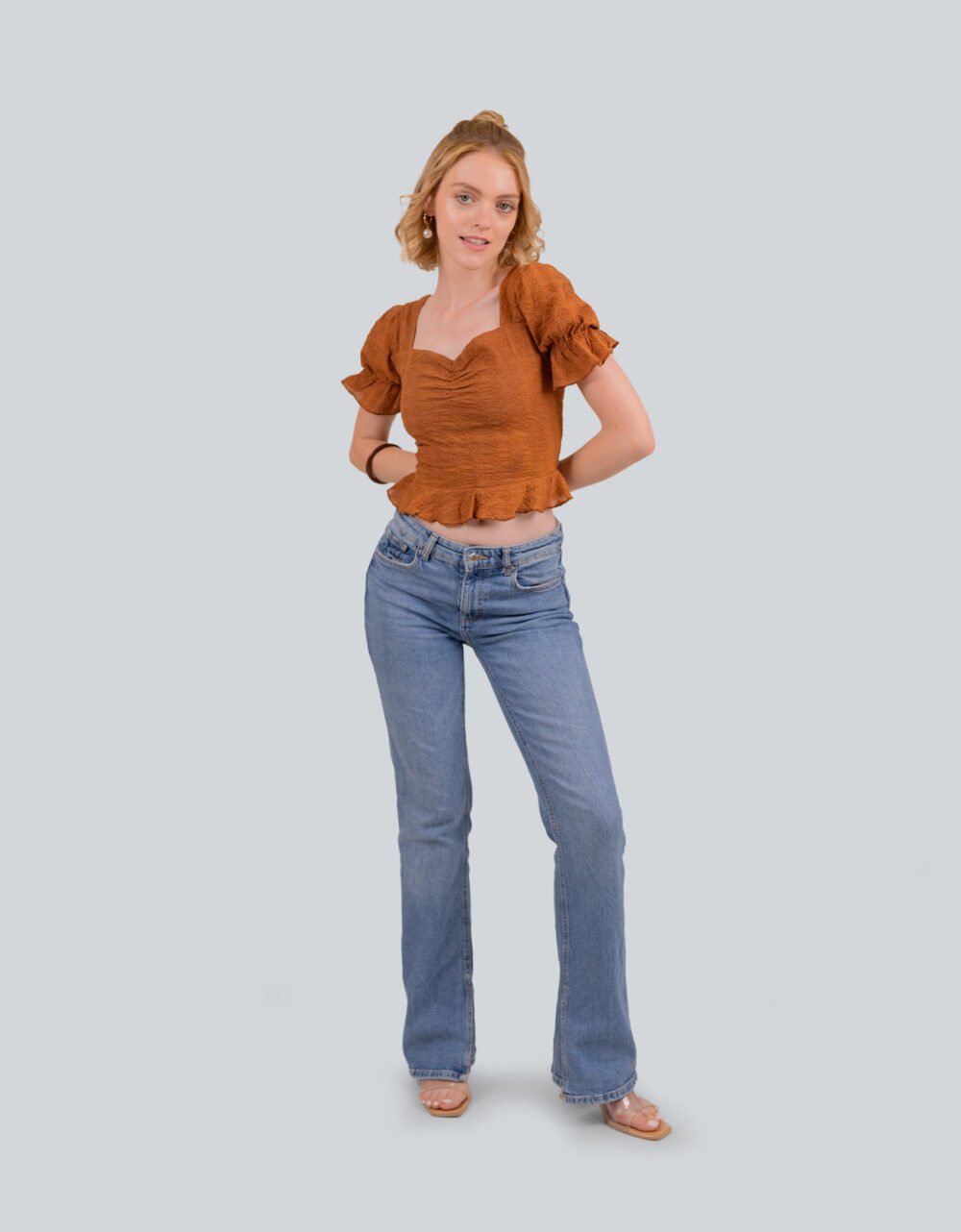 Anglase Front Gather Top