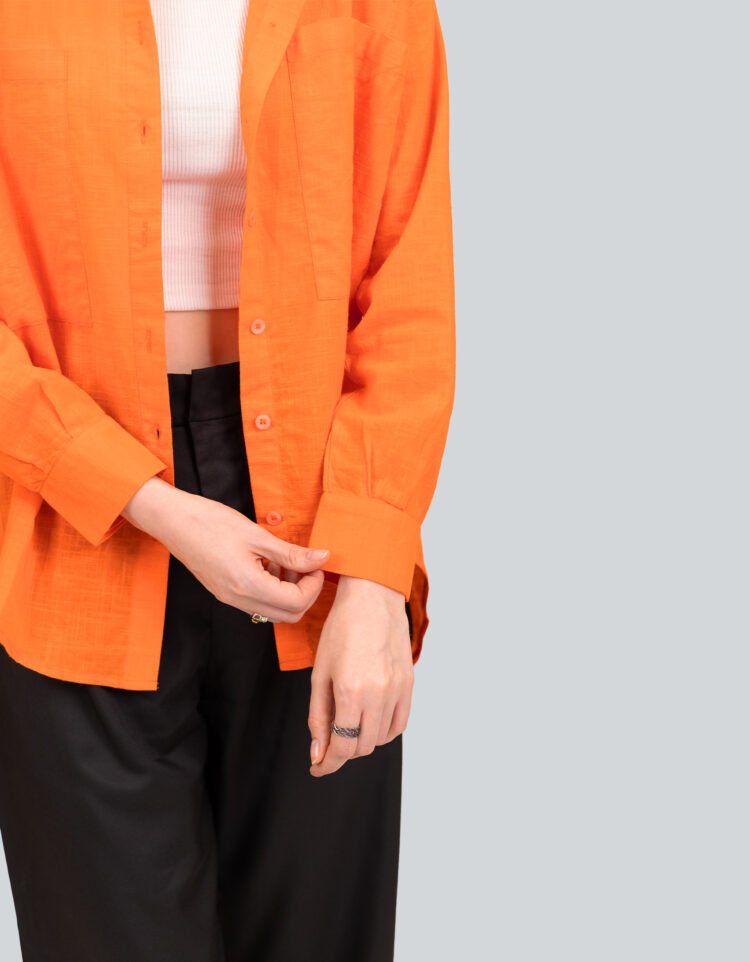 Loose Fit Cotton Shirt Top