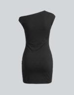 Nerja Off-Shoulder Black Short Dress