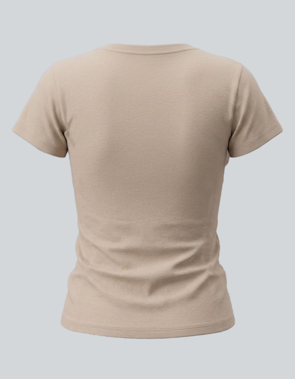 Cotton Lycra v Neck T-shirt