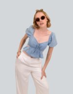 Front Tie Cut Out Top