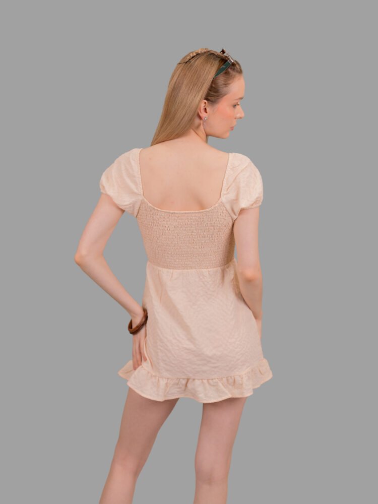 Textured Scoop Neck Dress