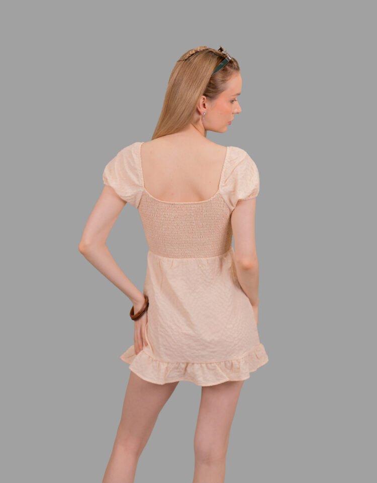 Textured Scoop Neck Dress