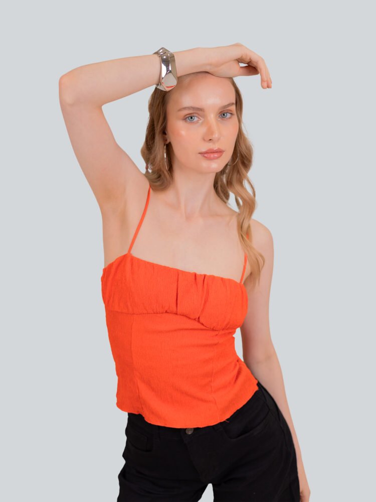 Textured Strappy Top