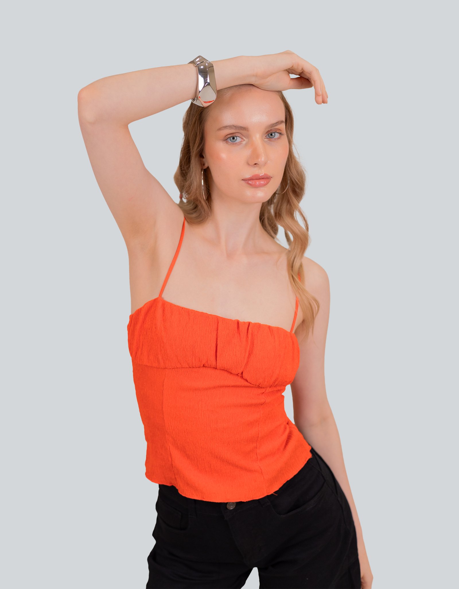 Textured Strappy Top