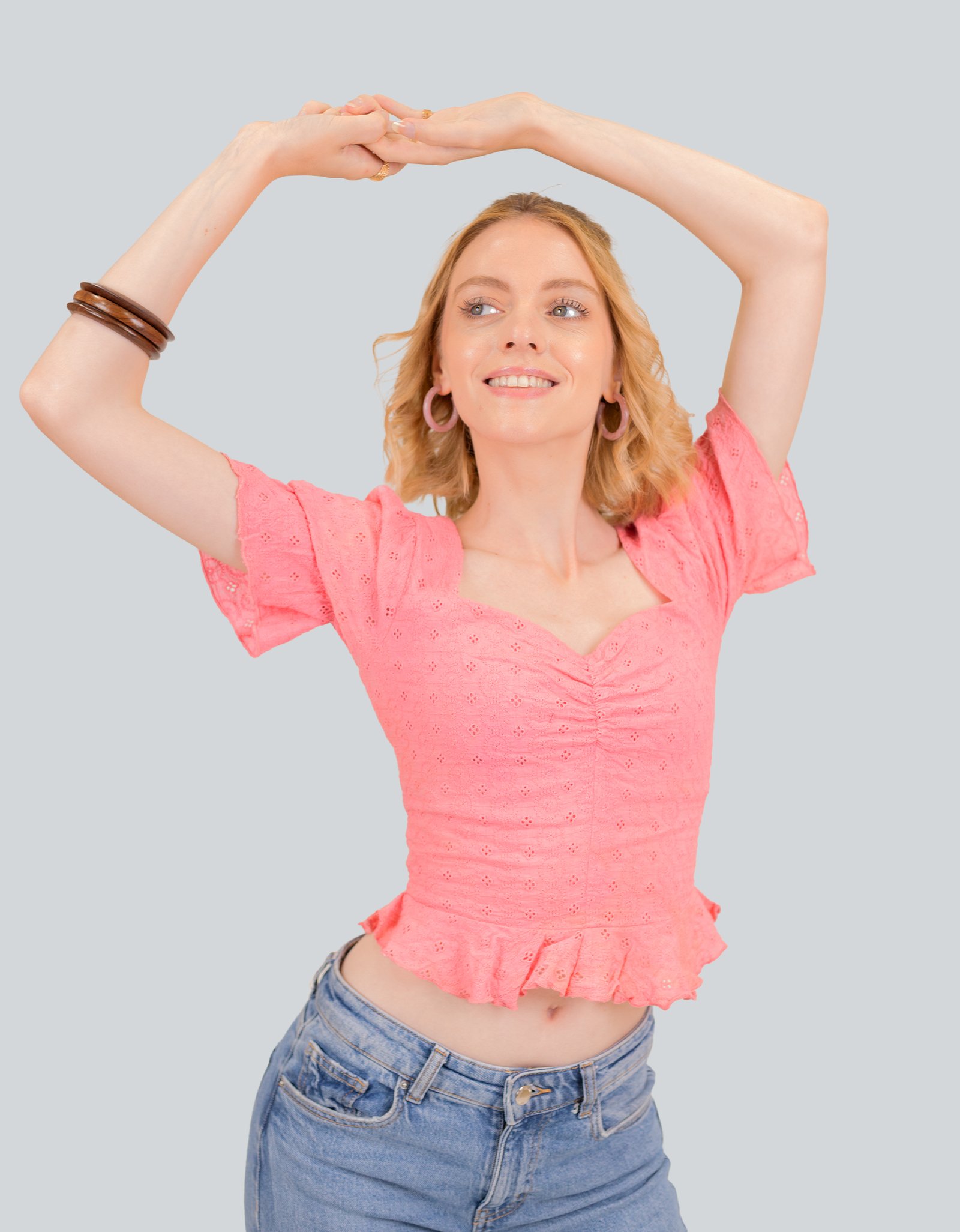 ANGLAISE FRONT GATHER TOP