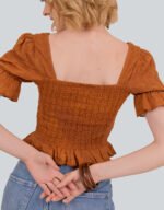 Anglaise Front Gather Top