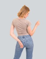 Cotton Lycra V Neck T-Shirt