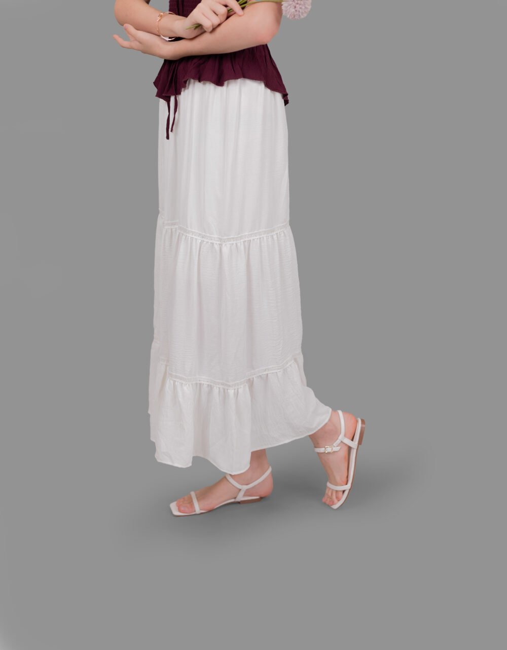 Three Tier Long Skirt