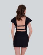 Bari Backless Black Mini Dress