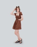 Side Cut Out Cotton Dress