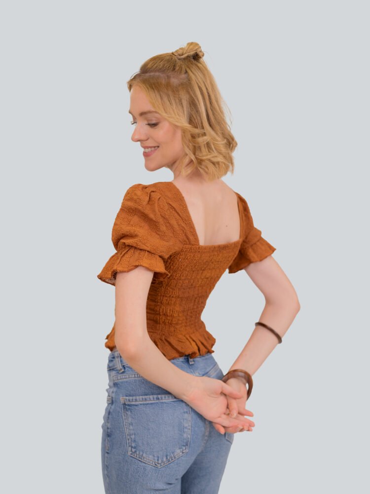 Anglase Front Gather Top