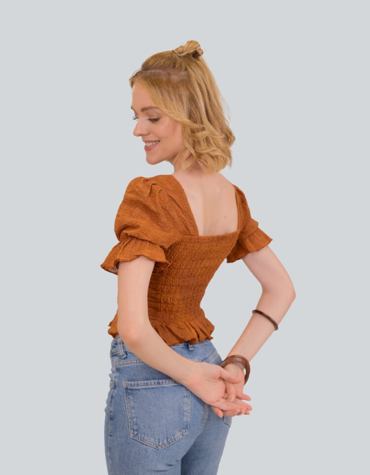 Anglase Front Gather Top