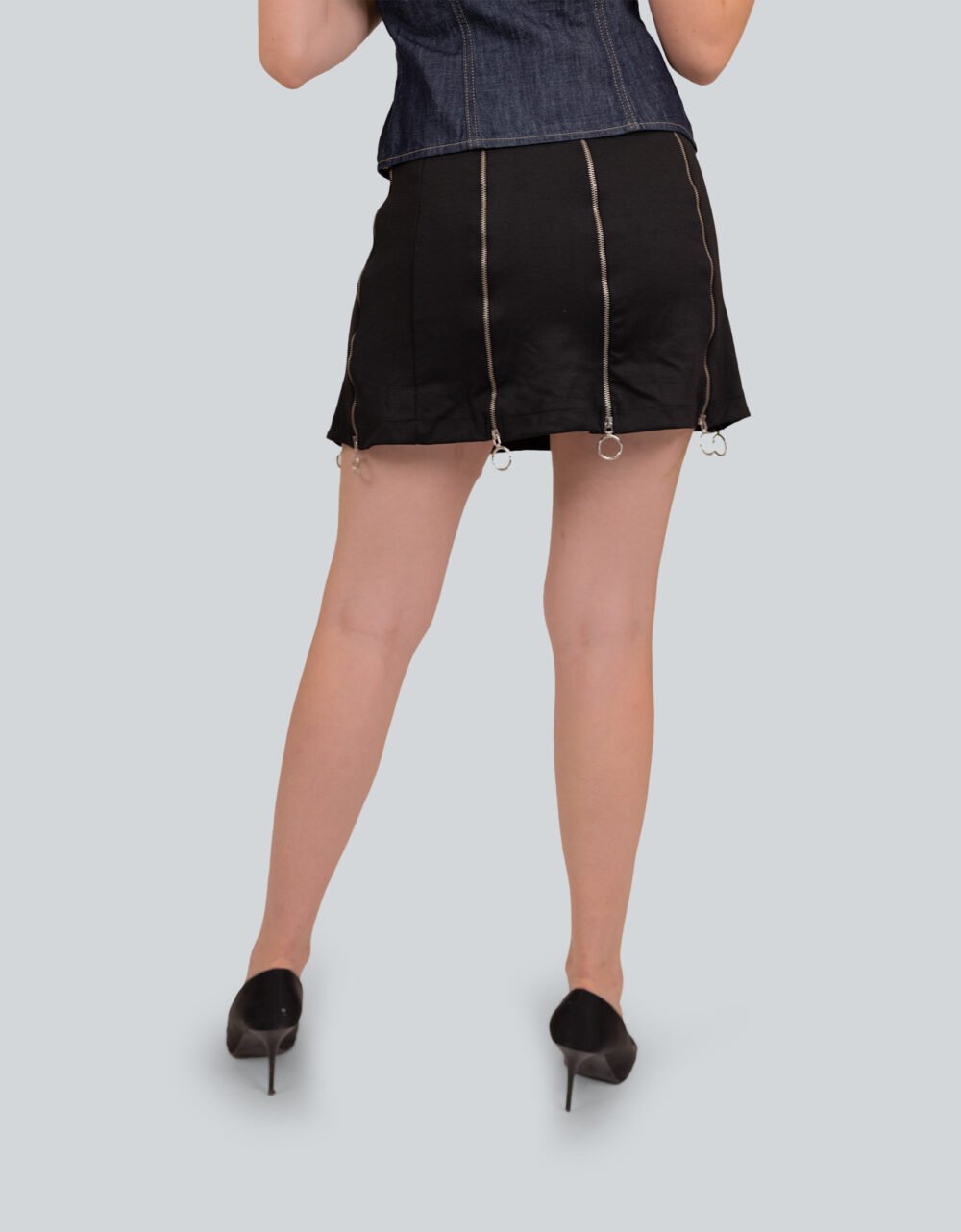 Multi Zip Skirt