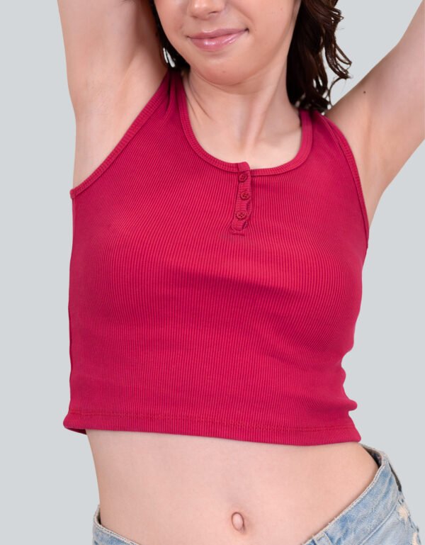 Strap Vest Short Top – Casual Trendy Crop Top for Girls & Women