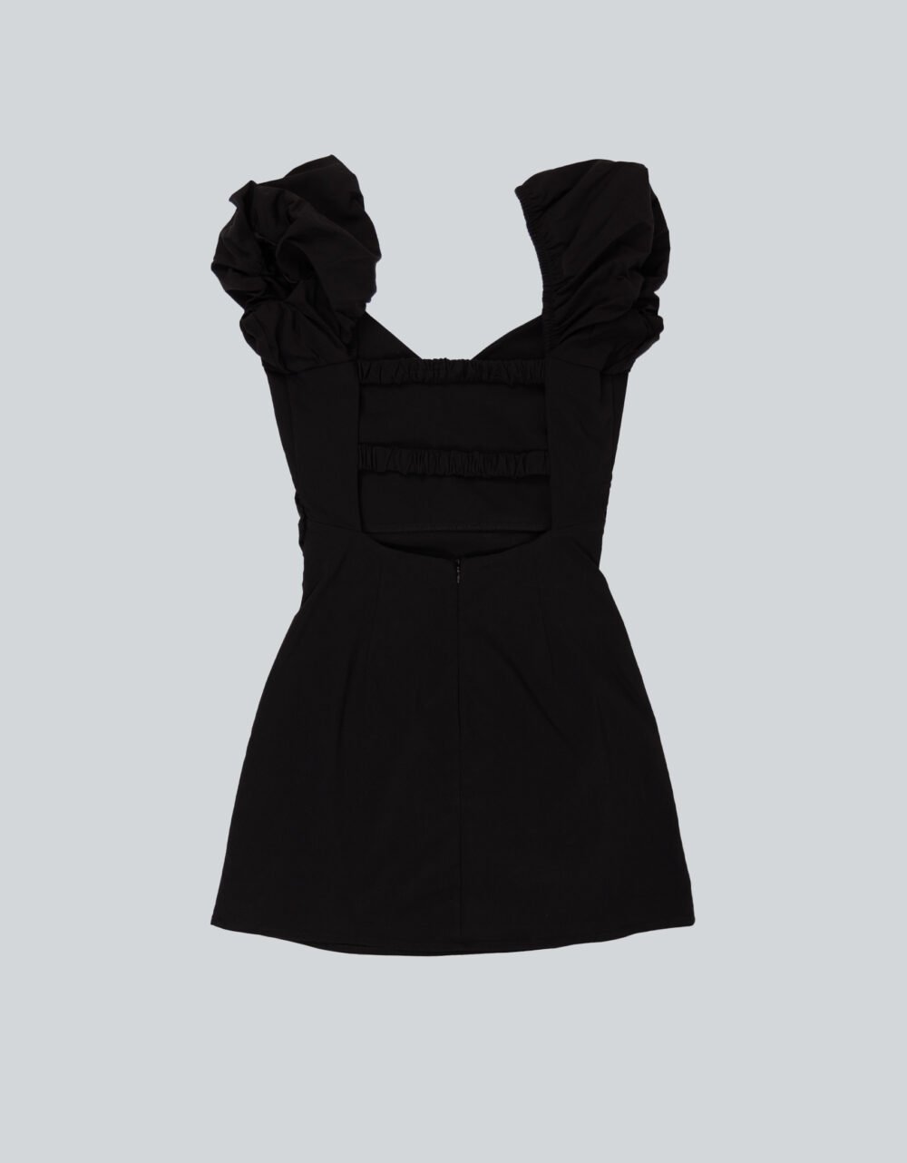 Bari Backless Black Mini Dress