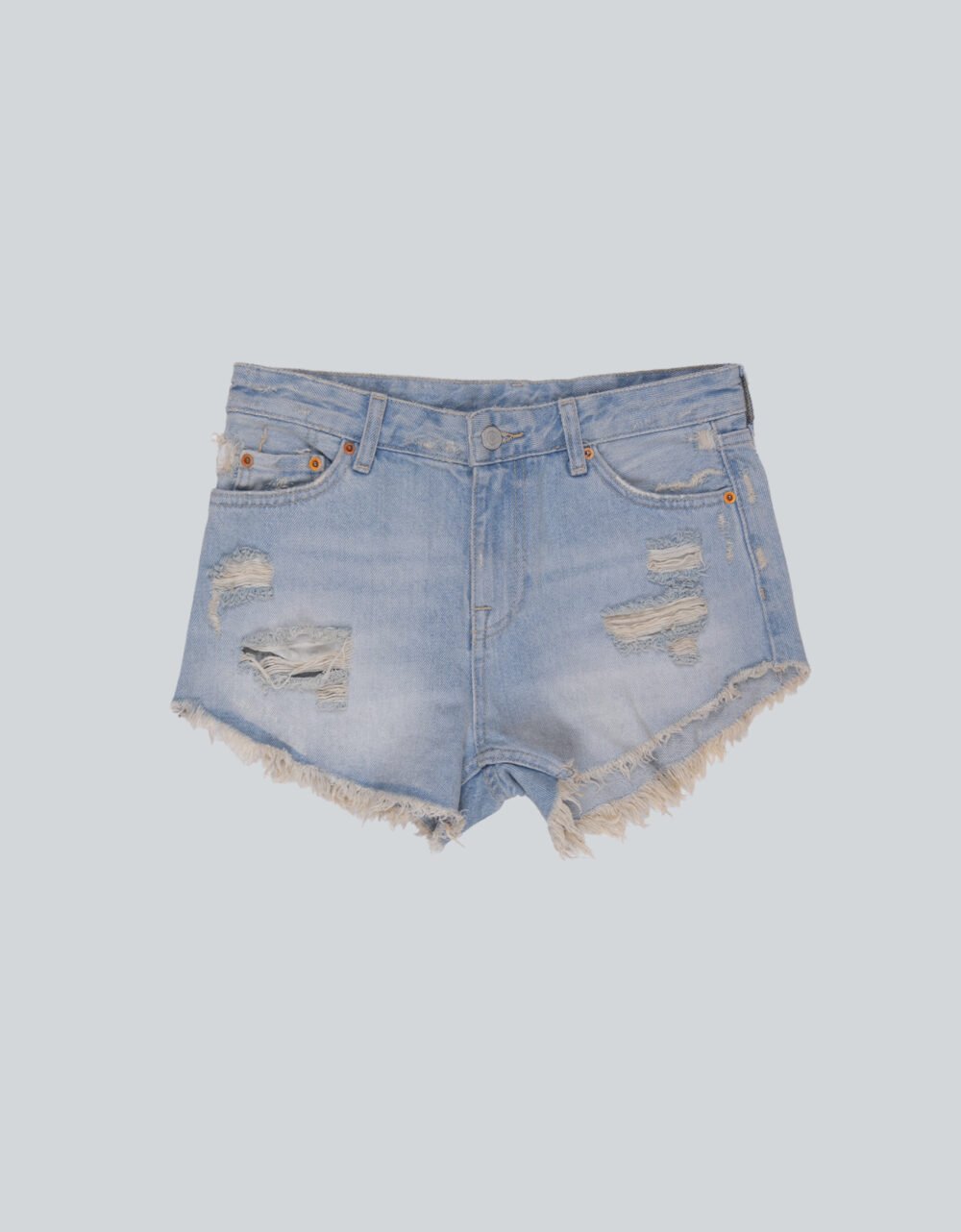 Distressed Denim Shorts