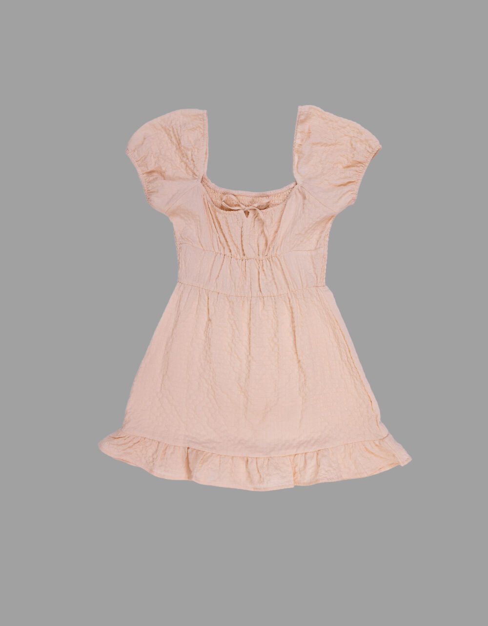 Textured Scoop Neck Dress