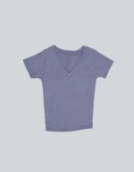 Cotton Lycra V Neck T-Shirt