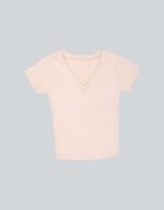 Cotton Lycra v Neck T-shirt