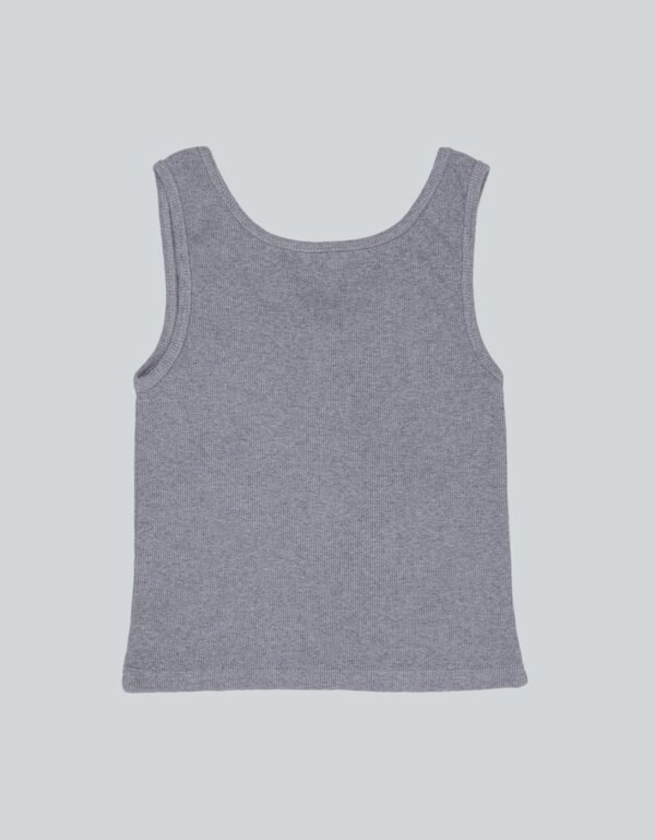 Grey Strap Vest Short Top – Casual Chic Crop Top for Girls & Women