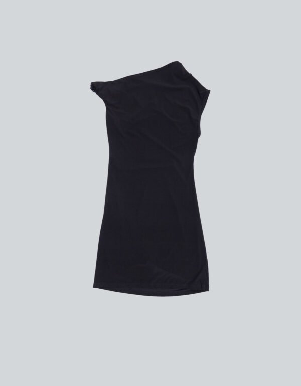 Nerja Off-Shoulder Black Short Dress – Straight Fit Partywear