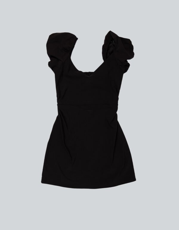 Bari Backless Black Mini Dress