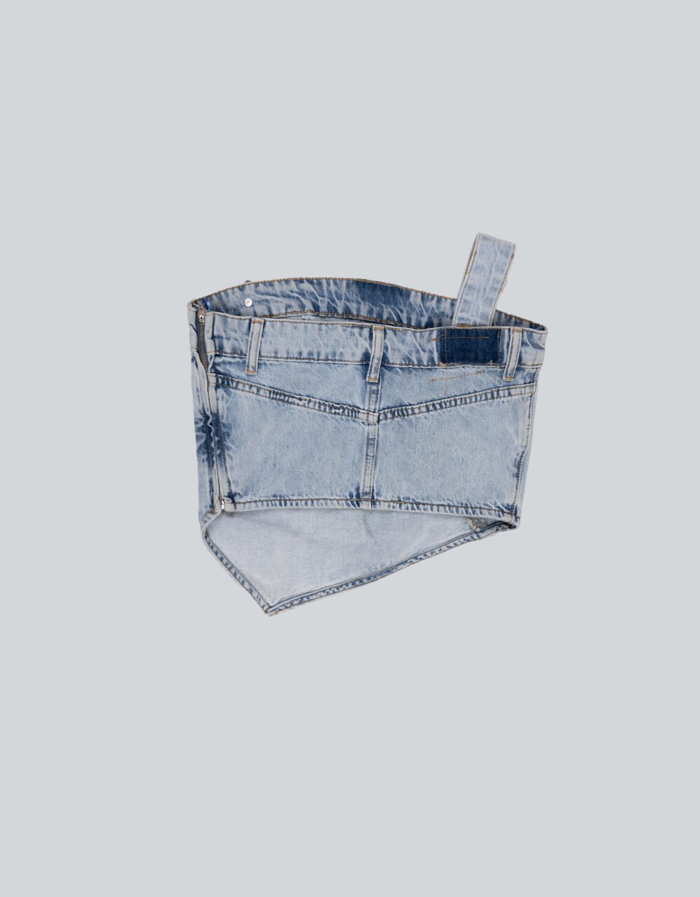 One Shoulder Denim Top