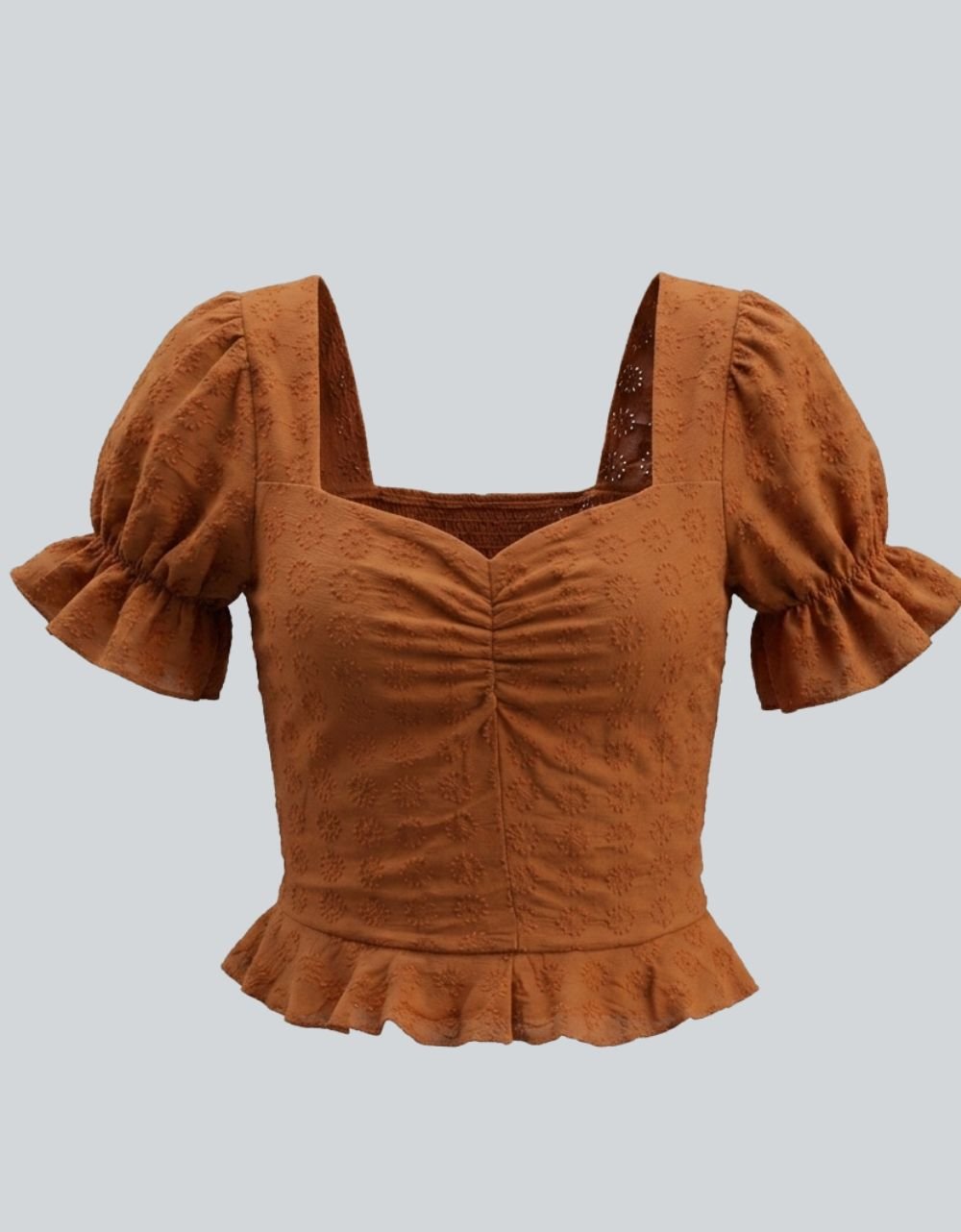 Anglaise Front Gather Top