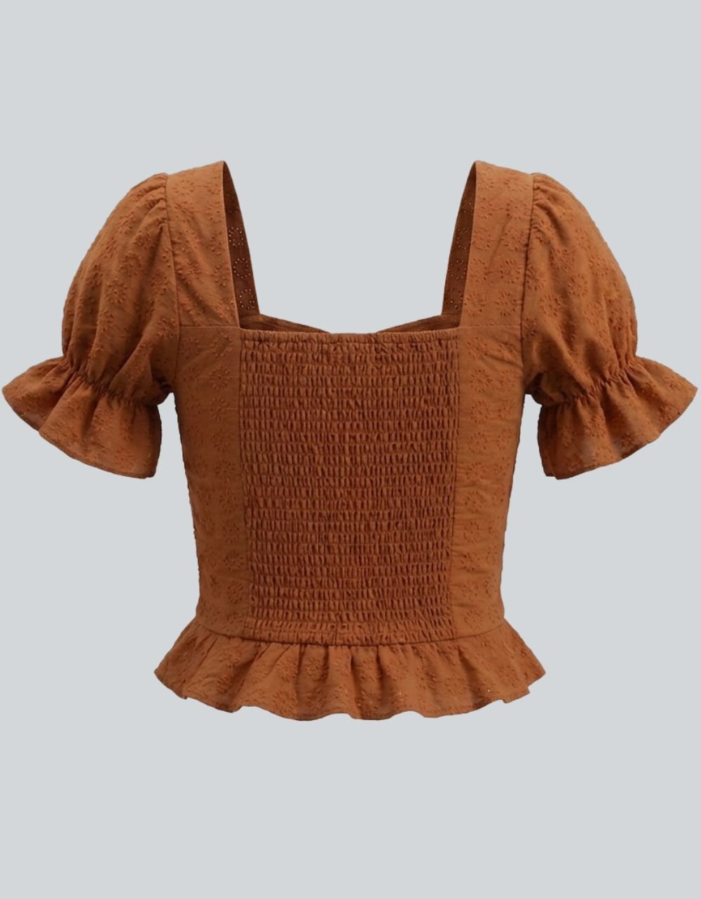 Anglaise Front Gather Top