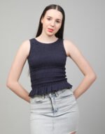 Sleeve less Smocked Top