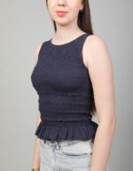 Sleeve less Smocked Top