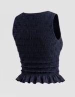 Sleeve less Smocked Top