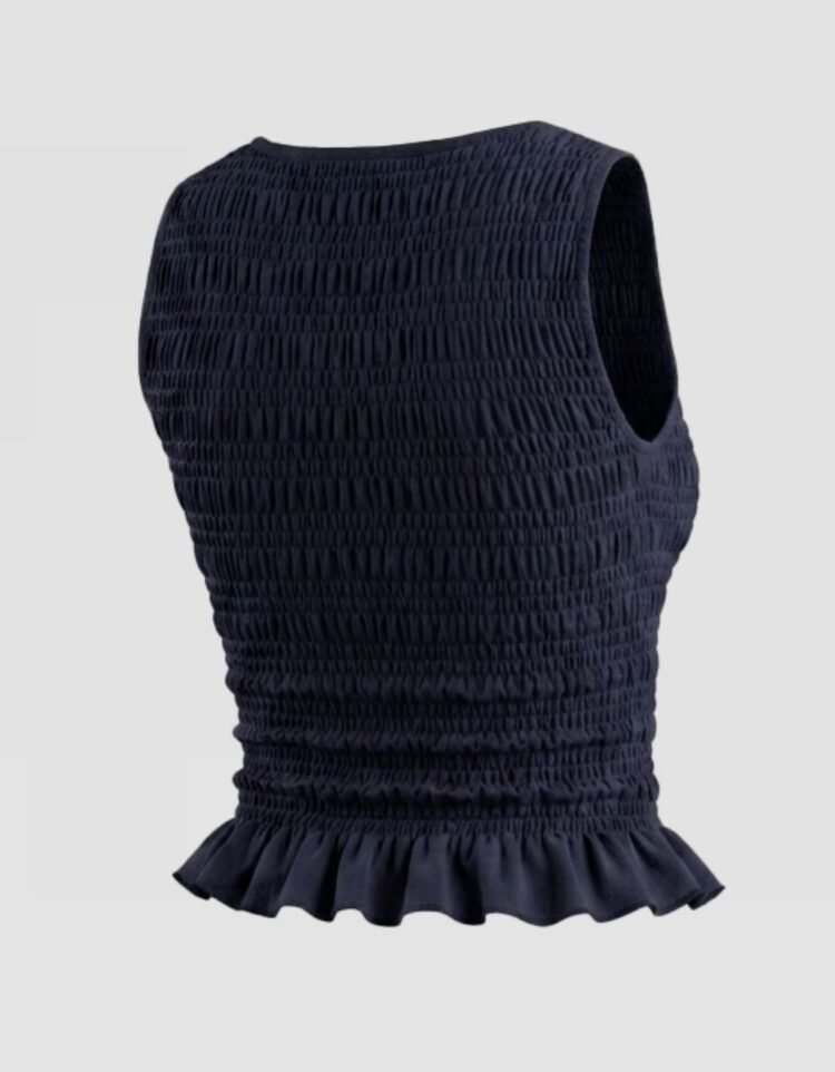 Sleeve less Smocked Top