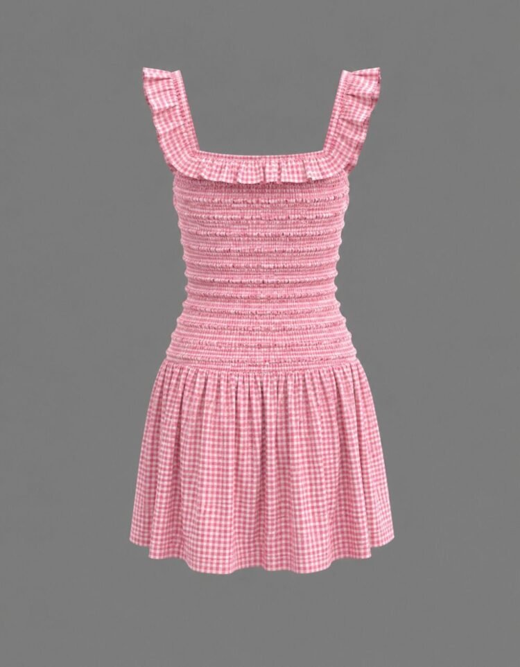 Short Check Dress