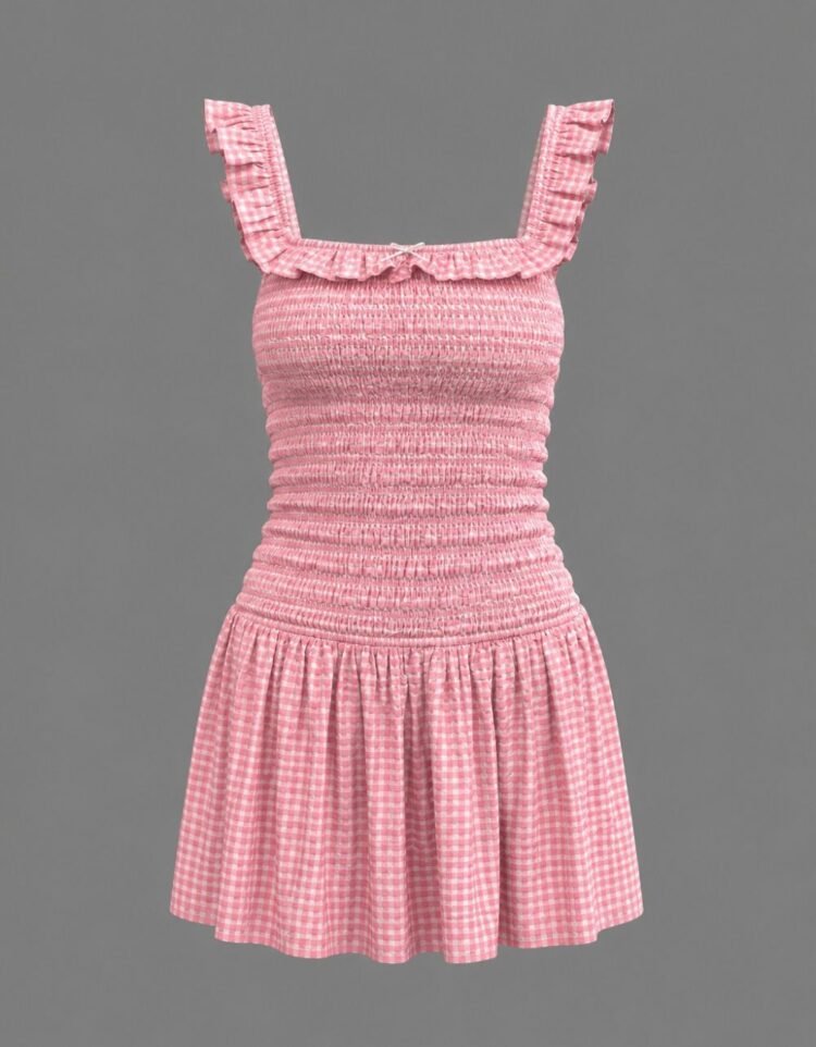 Short Check Dress