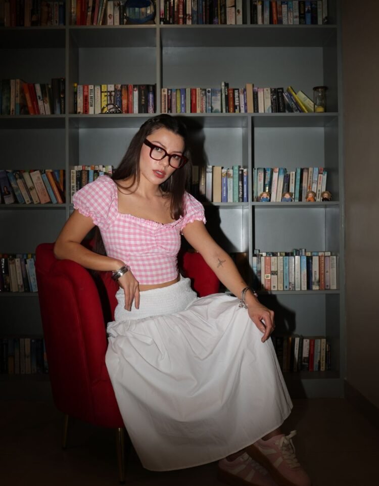 Smoked Naist Long Skirt