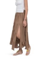 Side Slit Long Skirt