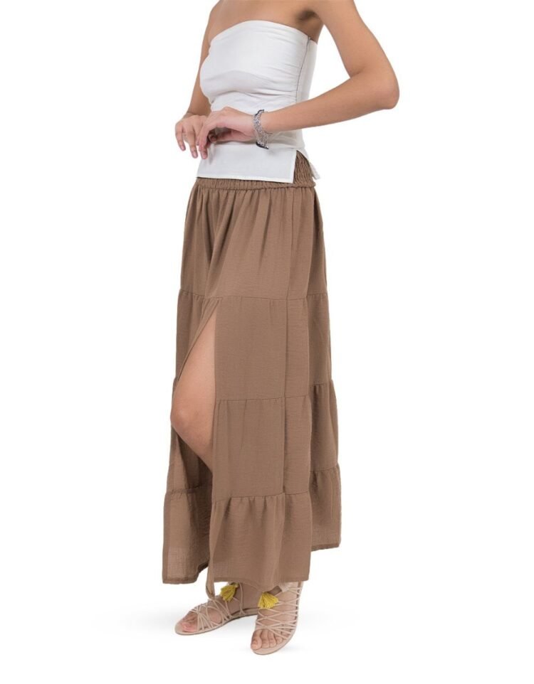 Side Slit Long Skirt