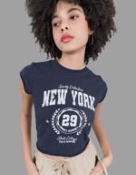 New York-Navy Tee
