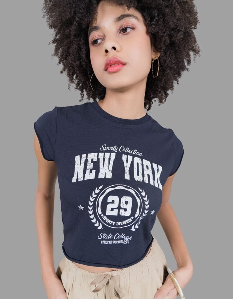 New York-Navy Tee