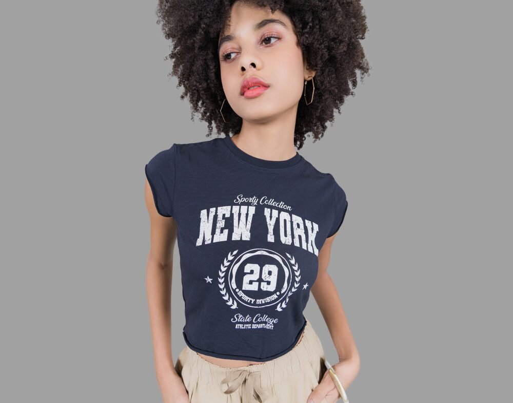 New York-Navy Tee