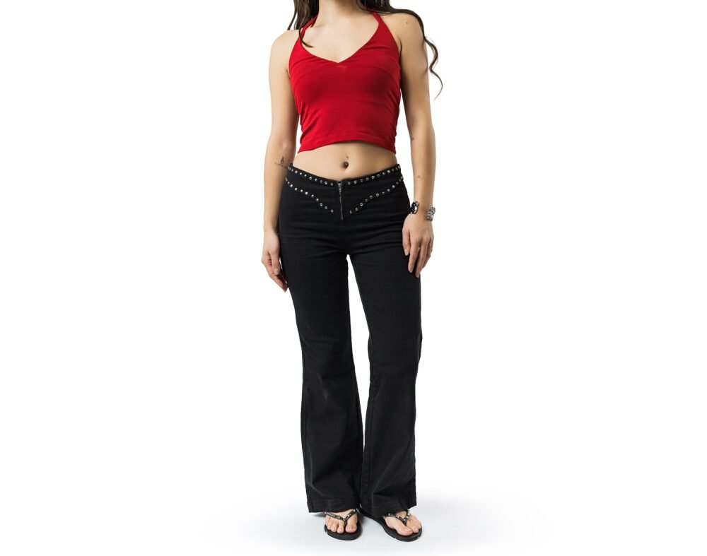 Button Less Stud Jeans